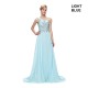 Chiffon Embellished One Shoulder Evening Gown (7 Colors)