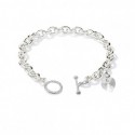 Ocean Love SWAROVSKI Elements Charms in 18K White Gold Plated