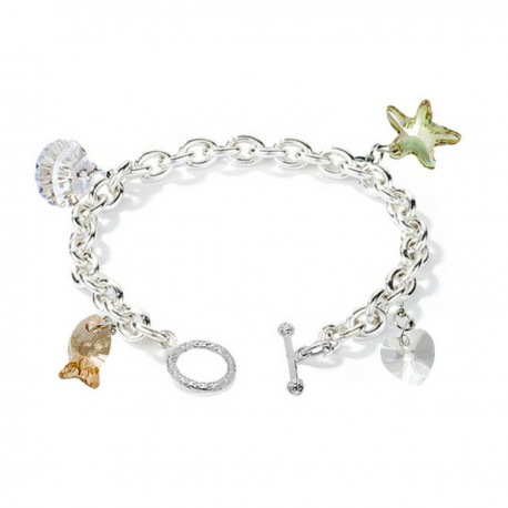Lenna Charm Pearl Bracelet Gift Set Crafted by Angie (Complimentary Additional Chain Bracelet)