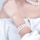 Kelvin Gems Crossly Pearlescent Swarovski Pearl Bracelet