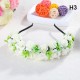 Floral Foam Wreath Flower Girl Headband (6 Designs)