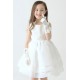 Sweet Embroidered Puffy Flower Girl Ball Gown