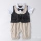 Baby Formal One Piece With Lace Ribbo Romper