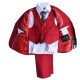 Luxury 5Pcs Little Boy/Man Coat Vest Set with Tie - RED