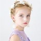 Children Hair Vine Wedding Headdress with Earing White