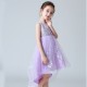 Pretty and Sweet High Low Purple Flower Girl Dress