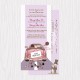 Just Married Sketch Printed Flat Cards - 100 pcs (3 Colors)
