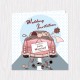 Just Married Couple Folded Cards - 100 pcs (3 Colors)