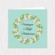 Spring Wreath Folded Cards - 100 pcs (3 Colors)