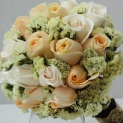 Summerpots Bridal Bouquet - Peachy Sweet
