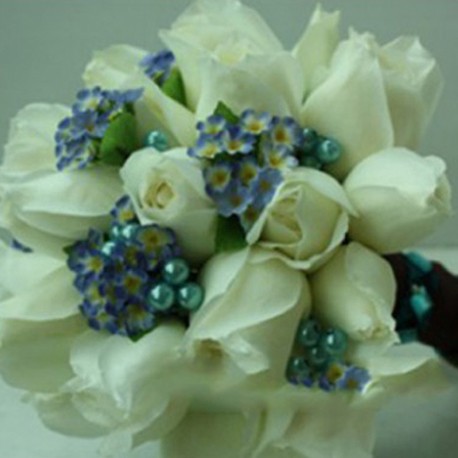 Summerpots Bridal Bouquet - Blue Coral