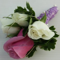 Summerpots Bridal Corsage & Boutonniere - Cream & Pink