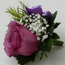 Summerpots Bridal Corsage & Boutonniere - Rosey Pink