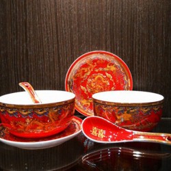 Chinese Bowl ( Wan - Long Feng Si Hai )
